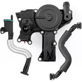 ACLONG PCV Valve Engine Crankcase Vent Valve Oil Separator with Breather Hose Kit Fit for Audi A3 A4 A5 Q5 Quattro Fit for Volkswagen VW Beetle EOS CC GTI Jetta Tiguan Passat Replaces 06H103495B