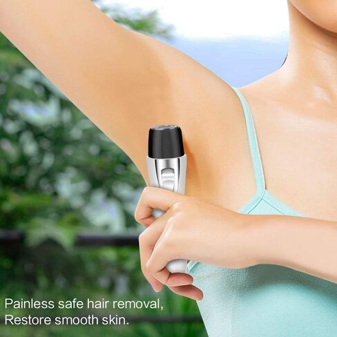 AmElegant Facial Hair Removal for Women - Painless Nose Hair Trimmer - Waterproof Rechargeable Portable Hair Remover for Ear, Peach Fuzz, Chin, Upper Lip, Mustaches, Legs (Pink) in Kuwait