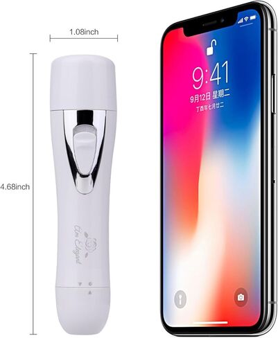 AmElegant Facial Hair Removal for Women - Painless Nose Hair Trimmer - Waterproof Rechargeable Portable Hair Remover for Ear, Peach Fuzz, Chin, Upper Lip, Mustaches, Legs (Pink) in Kuwait