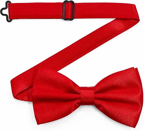 Men's Solid Pre-Tied Bow Tie Adjustable Formal Tuxedo Bowtie for Men Satin Neck Bow ties for Wedding Party Business in Saudi Arabia