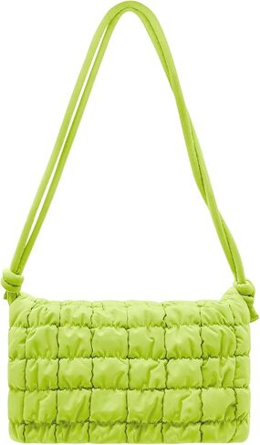 NAARIIAN Small Shoulder handbag for Women, Puffy Cute Purses Quilted Crescent Hobo Clutch Top-Handle in Kuwait