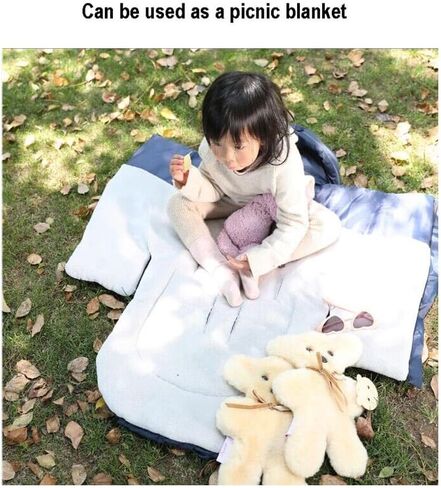 CozyMe 3 in 1 Winter Outdoor Tour Toddler Universal Stroller Sleeping Bag, Waterproof Footmuff, Length/Height/Temperature Adjustable Baby Bunting Bag, Black in Saudi Arabia