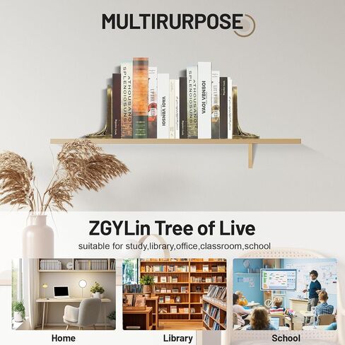 Tree of Life Vintage Heavy Bookends ، 2 Bookend Decorative Bookend فريدة من نوعها للأرفف أو خزانة الكتب ، ومكتب رف الكتب المضادة للانزلاق ، وهدايا للأم والأب in Kuwait