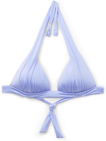 Woman's Graduated Padding Triangle Swimsuit Top Shiny Satin in Saudi Arabia