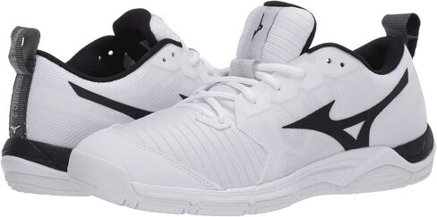 Mizuno Wave Supersonic 2 Womens Volleyball Shoe, White/Black, 9 in Saudi Arabia