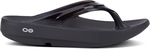 OOFOS OOlala Sandal, Black - Women’s Size 10 - Lightweight Recovery Footwear - Reduces Stress on Feet, Joints & Back - Machine Washable in Saudi Arabia