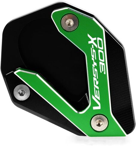 Motorcycle Side Stand Extension Kickstand Plate Compatible With Kawasaki Versys-X 300 X300 X 300 2017-2023 | Foot Pad Support KLE300 Accessories (black) in Saudi Arabia