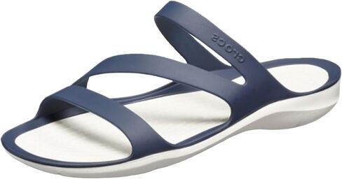 Crocs Women's Swiftwater Sandals, Navy/White, 8 in Kuwait