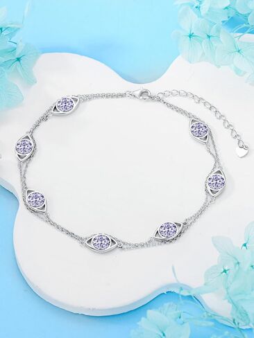 925 Sterling Silver Ankle Bracelet Sea Turtle/Infinity/Wave Seashell/Evil Eye Anklet Bracelet Adjustable Summer Beach Ocean Jewelry for Women in Saudi Arabia