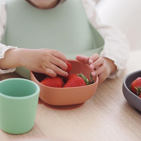 Beaba Silicone Baby Bib, Baby Bibs with Baby Food Catcher, Baby Boy Bibs Baby Girl Bibs, Baby Essentials for Feeding, 2 Pack in Saudi Arabia