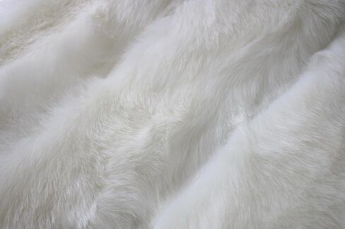 UMREN Women's Luxury Party Faux Fox Fur Long Shawl Cloak Cape for Winter White in Kuwait