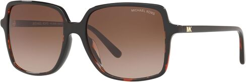Michael Kors MK2098U 378113 Brown Tortoise Isle Of Palms Square Sunglasses Lens, Db127.18 New New Tort, 56/17/140 in Saudi Arabia