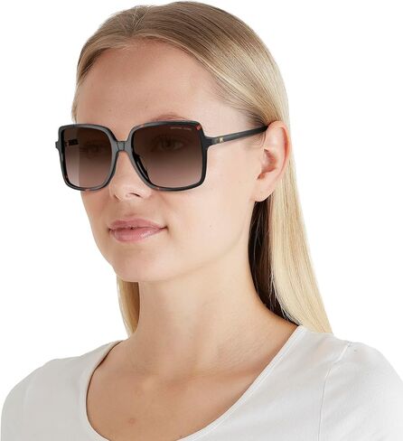 Michael Kors MK2098U 378113 Brown Tortoise Isle Of Palms Square Sunglasses Lens, Db127.18 New New Tort, 56/17/140 in Saudi Arabia