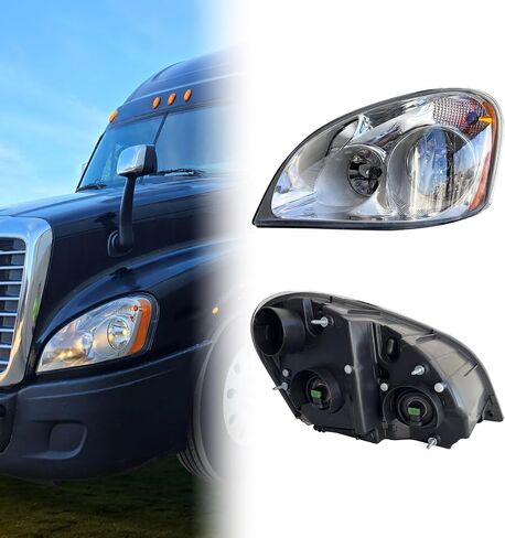 Heavy-duty Headlights Fit for 2008-2017 Freightliner Cascadia, Driver Side in Saudi Arabia