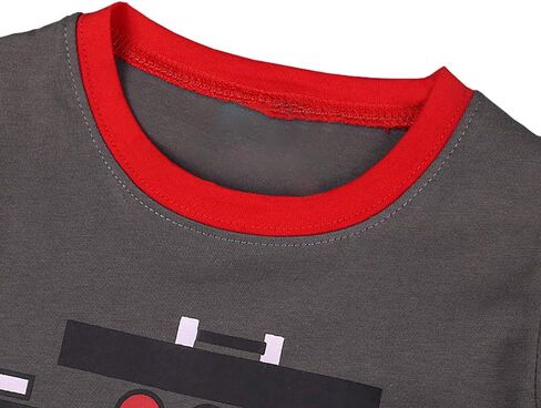 Boys Summer Pajamas Short Sleeve T-Shirts and Shorts Sleepwear Sets in Kuwait