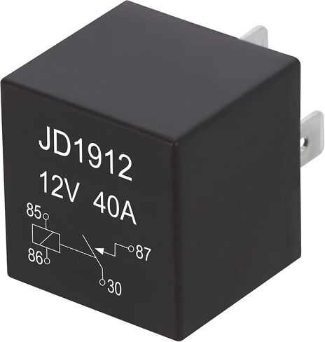 2 Pack JD1912 Relay Car Relay ، 12V 40a ، 4 Pin SPST ، مفاتيح السيارات والمبتدئين ، ترحيل ماء لدراجة نارية لجرار القوارب (2) in Kuwait
