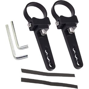 1.75'' Tube Clamps Mounting Brackets Adjustable Roll Cage Bull Bar Clip Holder Kit Universal LED Light Bar Mounts for Offroad Truck ATV SUV 2pcs