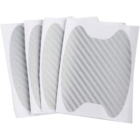 4Pcs Car Handle Anti Scratch Stickers, KIMISS Carbon Fiber Door Universal Handles Protector Stickers Auto Door Handle Film Stickers Door Handle Film (a)