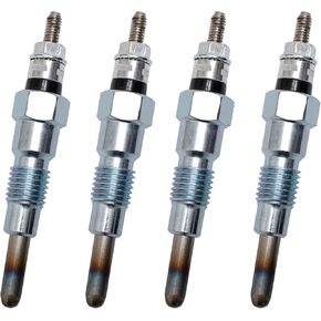 M811937 MIU802457 Glow Plug 4PCS Fit for John Deere X495 X595 X740 X744 X748 X749 X750 X754 X758 1435, 1023E 1025R 1026R 2025R 2026R 855D, Fit for Yanmar Engine 3TNV76 3TNM74 3TNV70