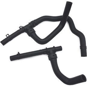 2PCS Rubber Heater Hose With Tee Return -Supply Compatible with 2008-2020 Dodge Journey 2.4VVT Heater Hose Assmely Replaces 5058437AI 5058437AK 5058437AD