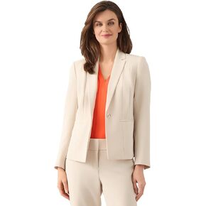 Kasper Women's Stretch Crepe One Button Blazer
