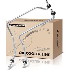 A-Premium Automatic Transmission Oil Cooler Line Hose Assembly Compatible with Ram 1500 2011-2018, 2500 2011-2013, 3500 2011-2013, 1500 Classic 2019, 3.6L 3.7L 4.7L 5.7L