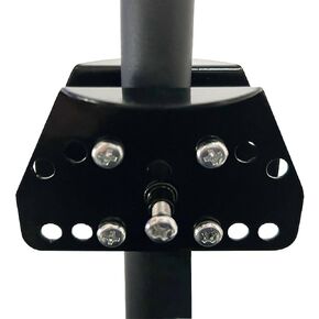Metal Squirrel Baffle Bird Feeder Pole Holder, for 0.4-2 Inch Thick Bird Feeder Poles and Shepherd's Hooks, Quickly Attach All Types of Baffles to Bird Feeder Poles. (1pack)