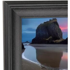 8x27 inch Panoramica Picture Frame Solid Wood Black Suitable for Photo, Poster, Painting,Puzzle (X23B827)