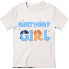 Birthday Girl Shirt Girls Toddler 2nd 3rd 4th 5th 6th 7th Birthday Party T-Shirt Kids Cute Tee Shirts Outfits