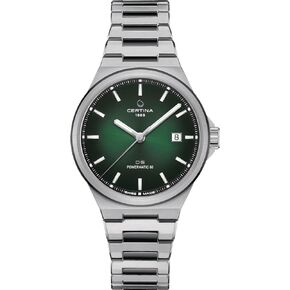 Certina, Unisex, DS-7 Powermatic 80, Stainless Steel, Swiss Automatic, Watch, Green, Stainless Steel, 10, (C0434072209100)