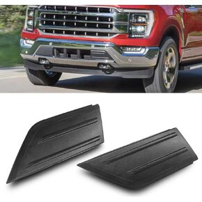 F150 Front Bumper Guards Pad for 2021 2022 2023 Ford F-150 Front Bumper Guard Pads Bumper Inserts Cover End Caps, 1 Pair, Replace # ML3Z-17E810-AA ML3Z-17E811-AA