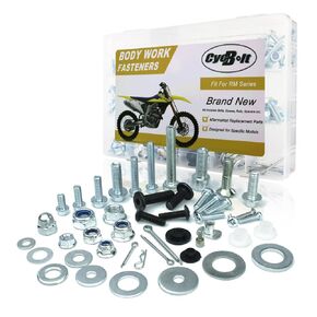 330PCS Body Work Bolt Kit Fit for RM80 RM85 RM250 RMX250 RM100 RM125 RM60 RM65 RM-Z250 RM-Z450 RMX450Z Mororcycle Body Engine Fender Fasteners Bolts Set