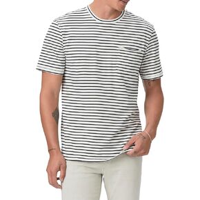 PAIGE Men's Ramirez Crew Neck Vintage Pocket Tee Shirt in Saudi Arabia