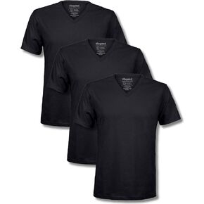 قمصان Kingsted v -neck للرجال - مريحة للغاية - نسيج فائق النعرة - ملائمة كلاسيكية مصنوعة جيدًا - حزمة وحفظ