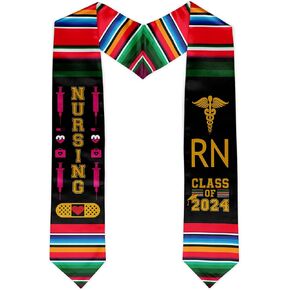 Nursing Graduation Stole Nursing Graduate Sash RN Class of 2024 Nurses Stoles Graduation Gift Idea