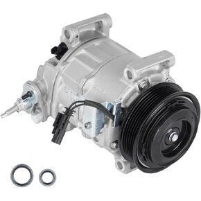 Air Conditioner AC Compressor with Clutch for Chevrolet Silverado 2500 HD/3500 HD, for GMC Sierra 2500 HD/3500 HD 6.6 6.6L 2015 2016 2017 2018 2019 2020 2021 2022 2023 15-23