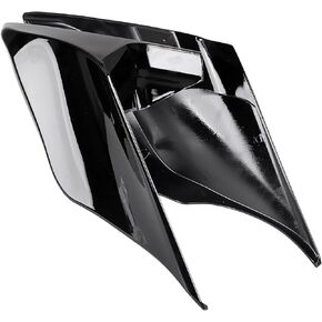 Vivid/Gloss Black Stretched Extended Side Panel Cover For Harley Touring Baggers 2014-2023 Street Glide Road Glide Electra Glide Ultra Classic for 4.5'' saddlebags