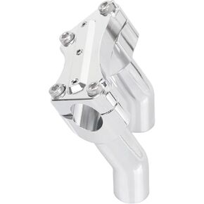 1 مجموعة 3-1/2 '' 'Riseers مقود الدراجات النارية و 1' '' تراجع مع مجموعة العلوية المشابك المتوافقة مع 1 '' قطر Harley Dyna Heritage Softail Boy Boy Touring Glide (Black)