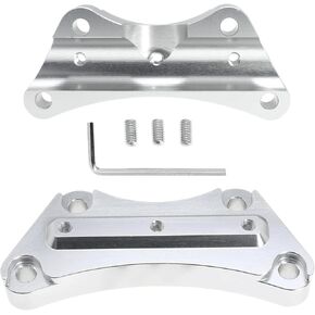 Anti-Slip Handlebar Top Clamp 1'' Handlebar Risers Fit for Harley/Electra Glide/Road Glide/Street Glide/Road King/Touring 1997-2025 Models, Black