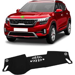 FIILINES Dash Cover for Kia Sorento 2021-2025(Not 12.3 inch Navigation), Dashboard Mat Cover Sunshade Nonslip Mesh Protector No Glare Black