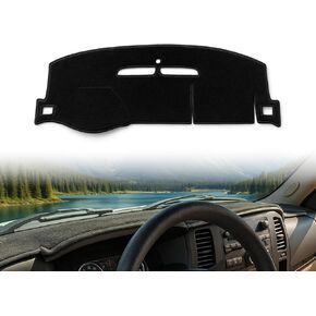 Dashboard Cover fit for 2007-2014 Chevy Tahoe Avalanche Suburban GMC Yukon2007-2013 Silverado LTZ GMC Sierra SLT Dash Cover Nonslip Dash Mat Pad Protector Interior Accessories