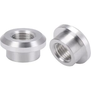 M12x1.5 Female Metric Weld On Bung Fitting Aluminum 2PCS