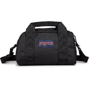 Jansport Weekender Mini Duffel - حقيبة سفر أو صالة رياضية ، ودائم أسبوع مع مقابض الاستيلاء الجانبي - الأسود