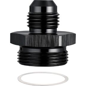 EVIL ENERGY AN Male Flare to Male Carb Carburetor Fuel Inlet Fitting Adapter Aluminum Black Upgrade 1PC