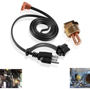 Engine Block Immersion Heater 3100003 Engine Freeze Plug Heater Fit for Eagle, Jaguar, Jeep, Renault, Rover, Kubota, Massey, Perkins, Yanmar