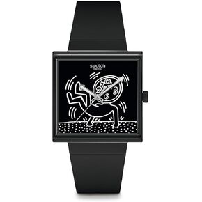 Swatch Usisex Casual Watch Black Bioceramic Quartz