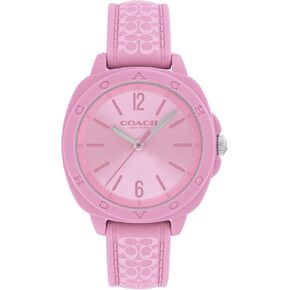 Coach Kitt Women's 3H's Quartz Watch - 35 مم TR90 Case - Silicone Strap - ملحق الأزياء الأنيق ، هدية لها