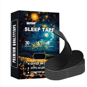 HAPSOD Black Premium Tape (30 Pack) - إزالة خالية من الألم ، Hypoallergenic ، LaTex Free و Gentle على الجلد - شريط قطني طبية من الدرجة الطبية