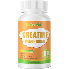Creatine Monohydrate 2500mg Per Serving,90 Capsules - Gluten Free, Non-GMO