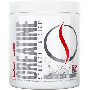 Purus Labs Foundation Series Creatine Powder | 100% Ultra Pure Micronized Creatine for Strength, Mass, Power, Recovery | 60 Servings (Unflavored)